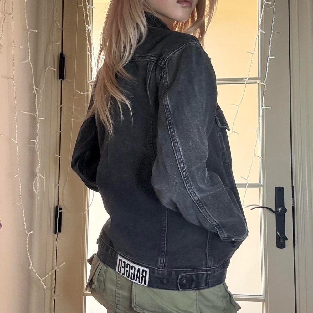 Size Small Ragged Priest Grey/Faded Black Classic Denim/Jean Jacket - Picture 2 of 7